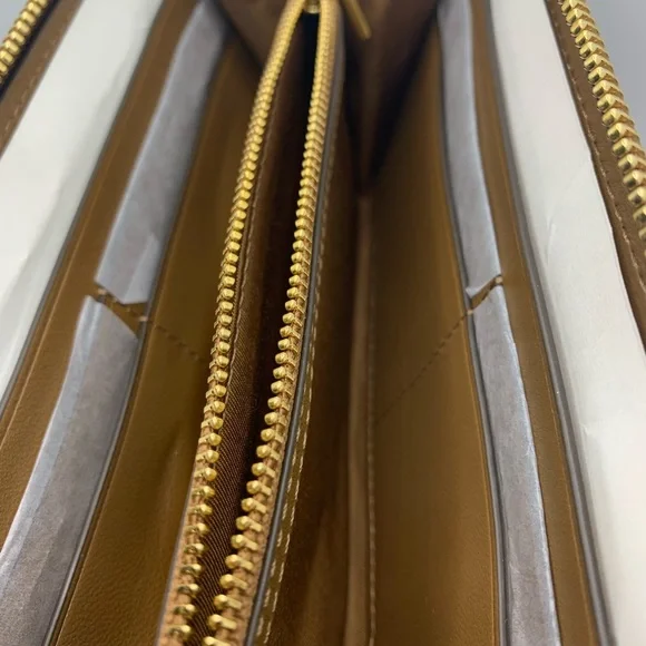 NWT Tory Burch Fleming Soft Zip Continental Wallet Moose/909 64314 - Picture 9 of 14